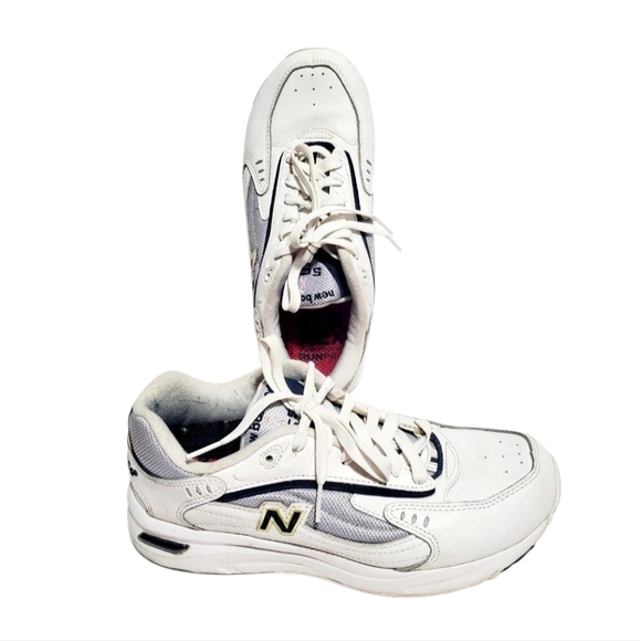 New Balance Womens White Achieve 555 Lace Up Athletic Walking Shoes Size 9 - Picture 8 of 16